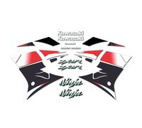 Kit Autocollants Compatible Avec Moto De Route Kawasaki Zx-9r 2000 Rouge