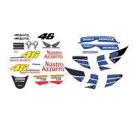 Kit Autocollants Compatible Avec Route Moto Honda Cbr 600fs Valentino Rossi 2002