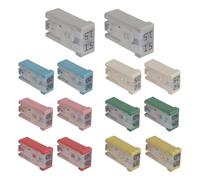 Kit automobile de fusibles - Mini voiture à fente de 14 pièces, fusible à cartouche à fente portable pour voitures | Fusibles de remplacement assortis, 15A, 20A, 25A, 30A, 40A, 50A, 60A pour le rempla