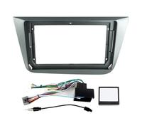 Kit Autoradio Cache-Radio Kit De Cadre Radio Multimédia 9 Pouces pour Tableau Bord Câble À Unique Panneau Canbus Lunette Ensemble Complet pour Siège pour Altea 2004-2015