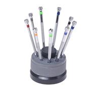 Kit Avec 9 Tournevis, 9 Lames, Base De Réserve Pour Montres, Outils Horloger