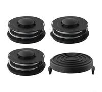 Kit avec capuchon de bobine et trois têtes de débroussailleuse pour modèle GC-ET 4530 3405685 pour une intégration parfaite avec les outils de coupe de gazon existants