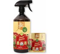 Kit avec Dr.Soil Flower Booster - biostimulateur avec acides aminés pour stimuler la floraison en bidon de 1L avec pulvérisateur + recharge de concentré monodoses, pour l'intérieur et l'extérieur
