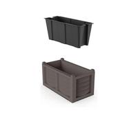 Kit avec jardinière + bac interne de 63L "Arredo" - Capuccino - L 80 x H 42 cm
