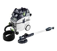 Kit avec ponceuse longue portée et aspirateur 400W PLANEX LHS-E 225/CTL 36-Set -
