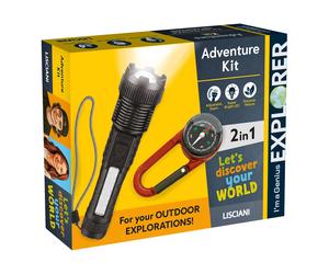 Kit Aventure Et Découverte - Torche Et Boussole Pour Enfants Multicolore TU