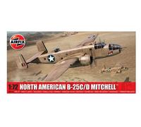 KIT AVION AIRFIX 1/72 NORTH AMERICAN B 25C D MITCHELL MODÈLE VOITURE STATIQUE