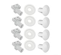 Kit Axe pour roue ABS pour Nettoyeur Piscine Kit Axe pour roue(4set) | Acier renforcé, compatibilité pour polaris 180/280, durabilité longue durée, remplacement direct, blanc