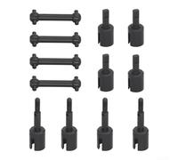 Kit Axe Transmission Acier TT01 TT02 4 Kit Axe Transmission | Acier pour calibre 45 pour robuste, mat, 4 axes inclus, compatible TT01 et TT02, améliore la durabilité(bones+cups+diff cups)