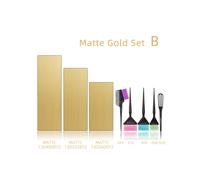 (Kit B Or Mat) Ensemble d'outils de coloration pour coiffeur Plaque de mise en évidence en aluminium