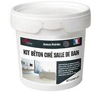 KIT B?TON CIR? - MURS SALLE DE BAINS DOUCHE ITALIENNE - 5 m? (en 2 couches) Flanelle Gris Fonce - ARCANE INDUSTRIES