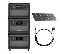Kit Backup Domestique RUNHOOD ¿ F3600 + 2×B3600 + 2×SERI100 ¿ Centrale Solaire 10,8 kWh Modulaire