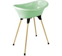 THERMOBABY Kit baignoire Vasco avec pied en bois - Vert Céladon