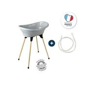 Kit Baignoire Vasco Gris Charme : Baignoire + Pieds + Tuyau de vidange