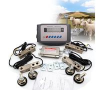 Kit Balance Animaux Élevage 4 Cellules Charge Acier Alliagé, Système Poids Haute Précision 0.03% F.S, Balance Sol DIY IP68 Pour Vaches Cochons Moutons, Kit Balance Plateforme Animaux Ferme(2 T)