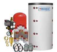 Kit ballon tampon 800 litres + vase expansion + unité de charge pour chaudière bois