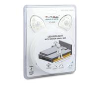 Kit bandes lED 2.8 W 260LM 1.2 m Bedlight V-TAC éclairage bord lit avec capteurs mouvement PIR Dimmable vt-8068 - SKU 2550 Blanc chaud 3000 K