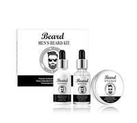 Kit Barbe Homme,Coffret Soin De Barbe Pour Homme 3 PièCes,Avec Shampoing Barbe,Huile A Barbe Homme,Baume Barbe Homme,Limpieza,HidratacióN Y Estilizado Todo En Uno,Adoucit, Lisse, Stimule La Pousse