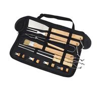 Kit Barbecue | 10 Pièces Ensemble D'Outils De Grill avec Sac De Transport | Set Complet D'ustensiles De Cuisson avec Spatule Et Pince Sac De Transport pour Jardins Fêtes Et Événements