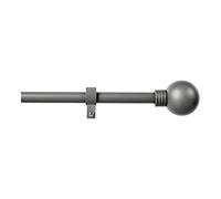 KIT BARRA CORTINA ANILLO EXTENSIBLE DE 110 A 200cm PLOMO STOR PLANET
