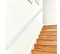 Kit barre d'appui support mural pour main courante intérieure d'escalier | Rampe d'escalier avec supports, tige support fer galvanisé,main courante d'escalier antidérapante(100cm)