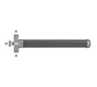 Kit barre dimensions réduites Symplex pour antipanique Oltre Push - 1252 mm - blanc 9010 brillant FAPIM