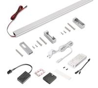 Kit barre penderie Luxe LED NeonLynx V et détecteur de mouvement - gris - 1160 mm EMUCA