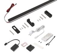 Kit barre penderie Luxe LED NeonLynx V et détecteur de mouvement - noir - 1160 mm EMUCA