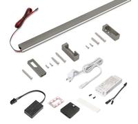 Kit barre penderie Luxe LED NeonLynx V et détecteur de mouvement - titane - 1160 mm EMUCA