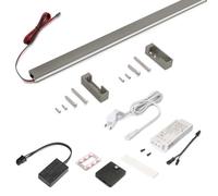 Kit barre penderie Luxe LED NeonLynx V et détecteur de mouvement - titane - 910 mm EMUCA
