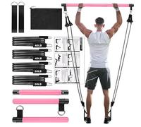 Kit Barre Pilates - Séances d'Entraînement avec Barre Pilates | Accessoire d'Entraînement Réglable Multifonction pour Renforcement Musculaire Abdos Hanches Cuisses Bras