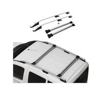 Kit Barres de Toit Compatible avec Citroën Nemo Peugeot Bipper Fiat Qubo - Galerie de Toit - Porte-Bagages Porte-vélos de Toit - Capacité de Charge 75 KG - en Aluminium Gris - 4 Pcs