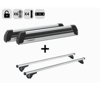 Kit Barres de toit Nordrive avec Porte-Ski Coulissant pour BMW X3 (G45)