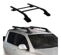 KIT Barres de Toit pour Ford Ranger T6 2012-2022 DoubleCab Aluminium Noir