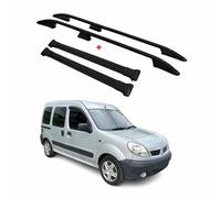 Kit Barres de Toit pour Renault Kangoo I 1997-2009 L1 Court Alu Noir 4X