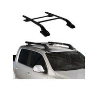 KIT Barres de Toit Trans+Long pour VW Amarok Double Cab 2010-2024 Alu Noir