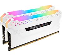 Kit Barrettes mémoire 16Go (2x8Go) DIMM DDR4 Corsair Vengeance Pro RGB 3200Mhz (Blanc)