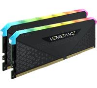 Corsair Vengeance RGB RS 32Go (2x16Go) DDR4 Jusqu'à 3200MHz C16 Mémoire de Bureau (Éclairage RGB Dynamique, Temps de Réponse Serrés, Compatible avec Intel & AMD 300/400/500 Series) Noir