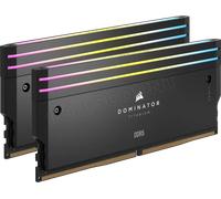 Kit Barrettes mémoire 32Go (2x16Go) DIMM DDR5 Corsair Dominator Titanium RGB 6400MHz (Noir)