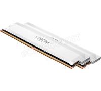 Crucial Pro - DDR5 - kit - 32 Go: 2 x 16 Go - DIMM 288 broches - 3000 MHz / PC5-48000 - CL38 - 1.35 V - mémoire sans tampon - on-die ECC - blanc