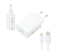 Kit Base Charge Turbo Fast Charge 33w 3a Usb + Câble De Charge Turbo Fast Charge 5a Type-C 1m Pour Xiaomi Redmi Note 11 4g