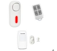 KIT BASIC - Alarme sans fil puissante prêt à poser - 1 sirène déportée 120db - idéal appartement garage cave