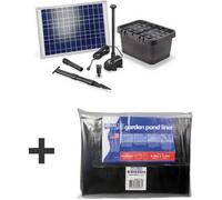 Kit bassin complet - EBS - 2500L max - pompe solaire 1300L-20W - filtre immergé
