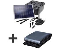 Kit bassin complet - EBS233 - 5000L max - Pompe solaire 1700L-50W - Filtre immergé 20L