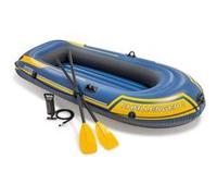 Kit bateau gonflable 2 places Challenger 2 avec rames et gonfleur - Intex Bleu G