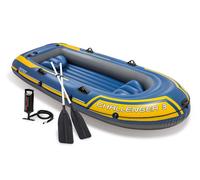 Kit Bateau Gonflable 3 Places Challenger 3 Avec Rames Et Gonfleur - Intex
