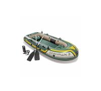 Kit bateau gonflable Seahawk 3 avec rames et gonfleur Vert et Jaune