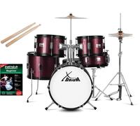 XDrum Junior Pro Batterie Enfant Rouge incl. École, Batterie composée de