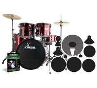 XDrum Rookie 22'' Fusion Batterie Ruby Red plus Set de Sourdines