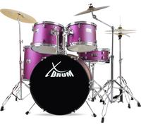 Batterie - XDrum - Semi 22"" batterie standard Satin Purple Sparkle Set incl. pied cymbale + cymbales crash